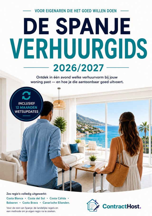 Omslag van De Spanje Verhuurgids 2026/2027